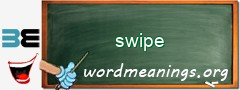 WordMeaning blackboard for swipe